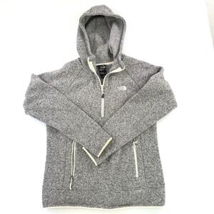 The North Face 1/4 Zip Hoodie Womens Fleece Hoodie Size L